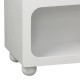 Μπουφές Emersi pakoworld με ράφια mdf σε λευκή απόχρωση 164x34x76εκ