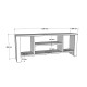 Έπιπλο τηλεόρασης Seref pakoworld σε λευκή απόχρωση 120x30x47εκ