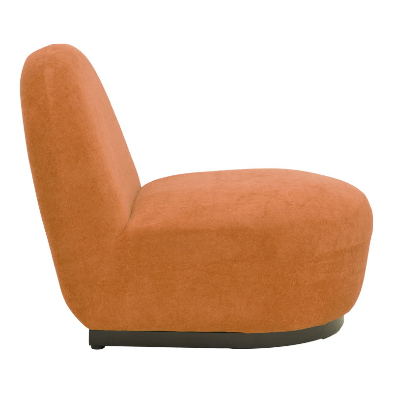Πολυθρόνα Zenny pakoworld υφασμα terracotta 64x85x68εκ