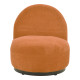 Πολυθρόνα Zenny pakoworld υφασμα terracotta 64x85x68εκ