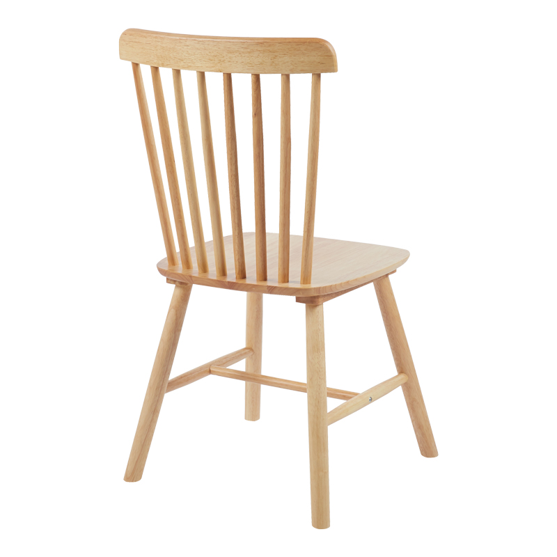 Καρέκλα Bristol pakoworld rubberwood σε φυσική απόχρωση 45x51x86εκ