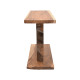 Κονσόλα Nasiol Inart teak ξύλο σε φυσική απόχρωση 120x40x75εκ
