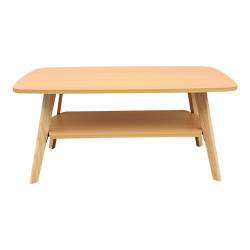Τραπέζι σαλονιού Komela I mdf σε φυσική απόχρωση 100x48x45cm