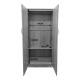Ντουλάπα δίφυλλη Athos pakoworld σε Sonoma απόχρωση 80x42x180εκ