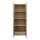 Ντουλάπα δίφυλλη Athos pakoworld σε sonoma απόχρωση 60x42x180εκ