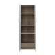 Ντουλάπα δίφυλλη Athos pakoworld σε sonoma-λευκή απόχρωση 60x42x180εκ