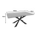 Τραπέζι Aragne pakoworld sonoma mdf με μαύρα μεταλλικά πόδια 160x90x75εκ