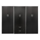 Ντουλάπα εξάφυλλη Athos Ι pakoworld wenge 240x42x180εκ