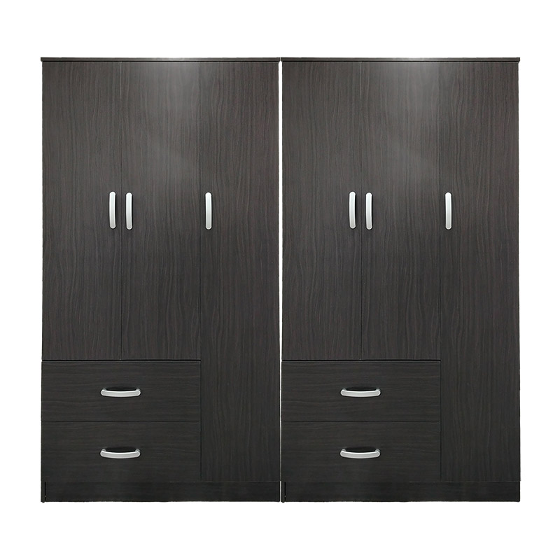 Ντουλάπα εξάφυλλη Athos pakoworld wenge 180x42x180εκ