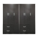 Ντουλάπα εξάφυλλη Athos pakoworld wenge 180x42x180εκ