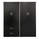 Ντουλάπα τετράφυλλη Athos pakoworld wenge 160x42x180εκ