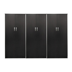 Ντουλάπα εξάφυλλη Athos pakoworld wenge 240x42x180εκ