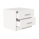 Σετ Κρεβατοκάμαρας Olympus White με Κρεβάτι 140x200εκ Σετ 3τεμ