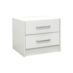 Σετ Κρεβατοκάμαρας Olympus White με Κρεβάτι 140x200εκ Σετ 2τεμ