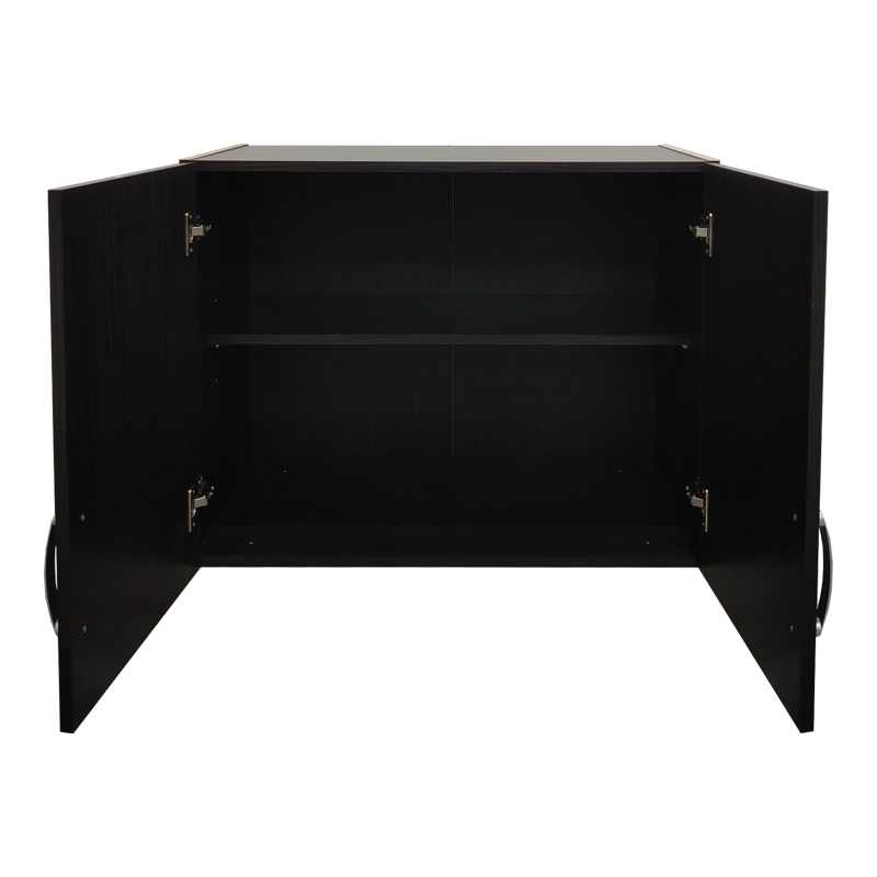 Ντουλάπα τετράφυλλη με πατάρι Athos pakoworld wenge 160x42x240εκ