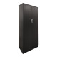 Ντουλάπα πεντάφυλλη με πατάρι Athos I pakoworld wenge 170x42x240εκ