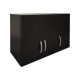 Ντουλάπα πεντάφυλλη με πατάρι Athos I pakoworld wenge 170x42x240εκ