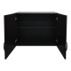 Ντουλάπα τετράφυλλη με πατάρι Athos Ι pakoworld wenge 160x42x240εκ