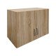 Ντουλάπα τετράφυλλη με πατάρι Athos pakoworld sonoma 160x42x240εκ