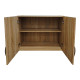 Ντουλάπα τετράφυλλη με πατάρι Athos Ι pakoworld sonoma 160x42x240εκ