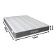 Στρώμα Dreamer pakoworld pocket spring διπλής όψης 20cm 150x200εκ
