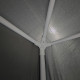 Κιόσκι Gazebo pakoworld μεταλλικός σκελετός - ύφασμα ανθρακί 3x3m