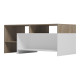 Τραπέζι σαλονιού Consa pakoworld sonoma - λευκό 120x60x53.6εκ