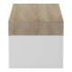Τραπέζι σαλονιού Consa pakoworld sonoma - λευκό 120x60x53.6εκ