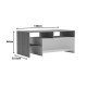 Τραπέζι σαλονιού Consa pakoworld sonoma - λευκό 120x60x53.6εκ