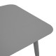 Τραπέζι Vista pakoworld αλουμίνιο σε ανθρακί απόχρωση 80x80x72εκ