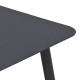 Τραπέζι Vista pakoworld αλουμίνιο σε μαύρη απόχρωση 120x70x72εκ