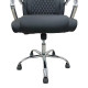 Καρέκλα γραφείου διευθυντή Quilted pakoworld pu μαύρο 62x70x116εκ