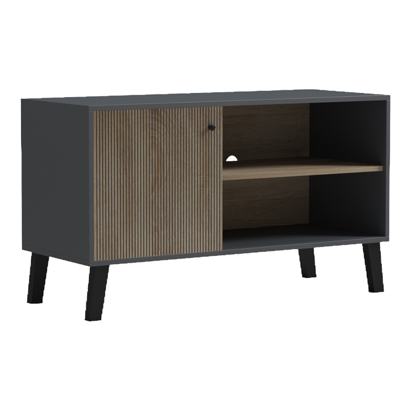 Έπιπλο τηλεόρασης Tuscany pakoworld sonoma-ανθρακί 100x40x51εκ