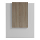 Γραφείο reception Zowel pakoworld με led λευκό - sonoma 90x40x110εκ