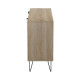 Μπουφές Balain pakoworld sonoma-ανθρακί 142x35.5x83εκ