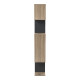 Βιβλιοθήκη Mito pakoworld sonoma-ανθρακί 108.5x25x161εκ