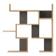 Ραφιέρα τοίχου Maze pakoworld oak με ανθρακί 93,3x14,5x90εκ