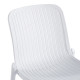 Καρέκλα Teragi στοιβαζόμενη pakoworld pp με UV protection λευκή 58x43.5x82εκ
