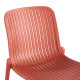 Καρέκλα Teragi στοιβαζόμενη pakoworld pp με UV protection terracotta 58x43.5x82εκ