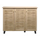 Παπουτσοθήκη-ντουλάπι Mantam pakoworld 16 ζεύγων sonoma 115.5x34x87εκ