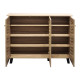 Παπουτσοθήκη-ντουλάπι Mantam pakoworld 16 ζεύγων sonoma 115.5x34x87εκ