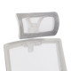 Καρέκλα γραφείου Plymot pakoworld λευκή - mesh γκρι 48x58x112-122εκ