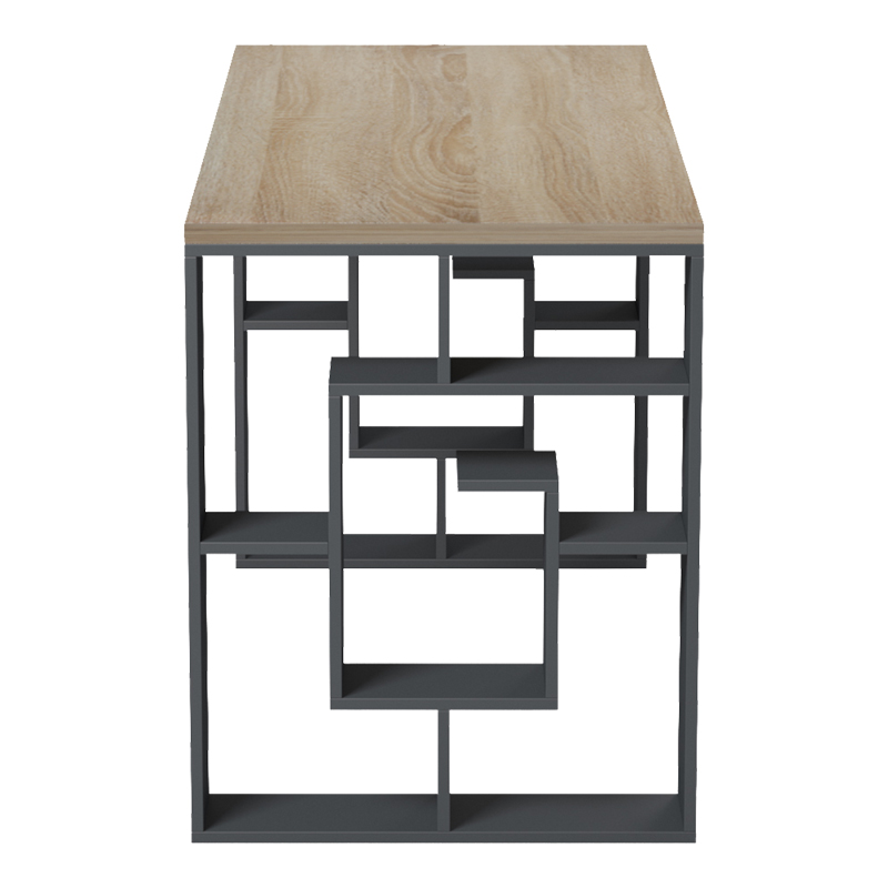 Γραφείο εργασίας Lovet pakoworld ανθρακί-sonoma 140x60x75εκ