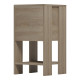 Κομοδίνο Reppo pakoworld sonoma 30x30x55εκ