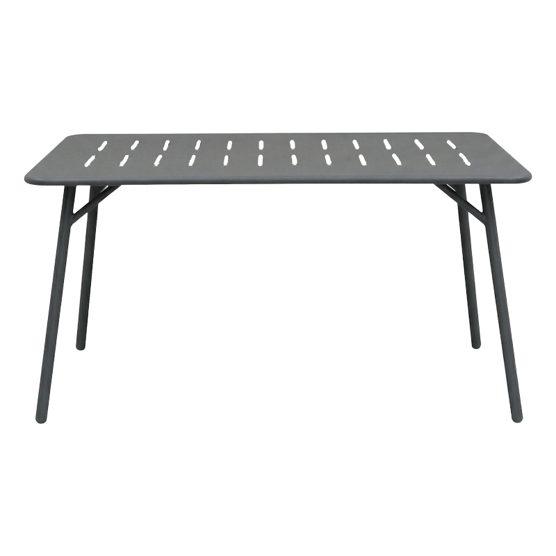 Τραπεζαρία Moraja Deraby pakoworld σετ 5τεμ μαύρο μέταλλο 140x80x72εκ