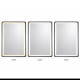 Καθρέπτης Derbo pakoworld led 60x2.5x80εκ