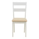 Καρέκλα Dallan pakoworld rubberwood λευκό 40x47.5x89εκ