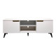 Έπιπλο τηλεόρασης Kemvio pakoworld  sonoma-λευκό 150x38x44εκ