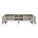 Έπιπλο τηλεόρασης Kemvio pakoworld  sonoma-λευκό 150x38x44εκ