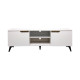 Έπιπλο τηλεόρασης Kemvio pakoworld  sonoma-λευκό 120x38x44εκ